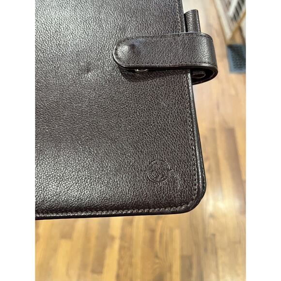 Vtg Franklin Covey Brown Full Grain Leather Planner 6 Ring Binder Rare - Picture 5 of 12